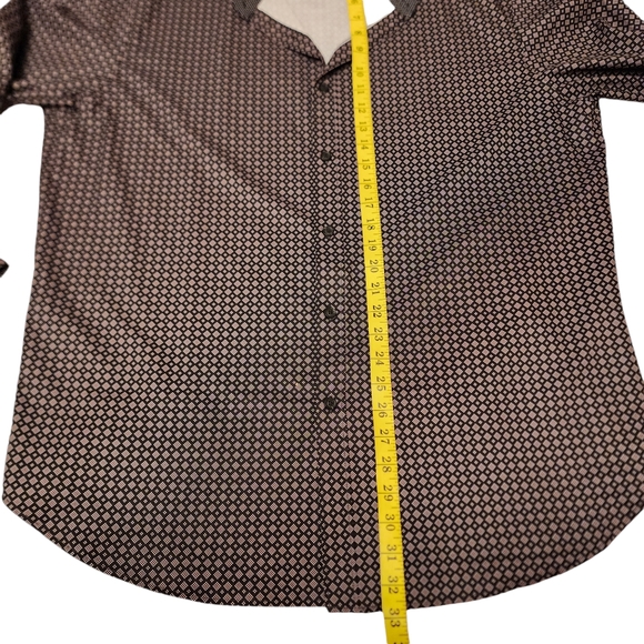 Construct Men's Geo 4-Way Stretch Casual Dress Shirt - Picture 7 of 10